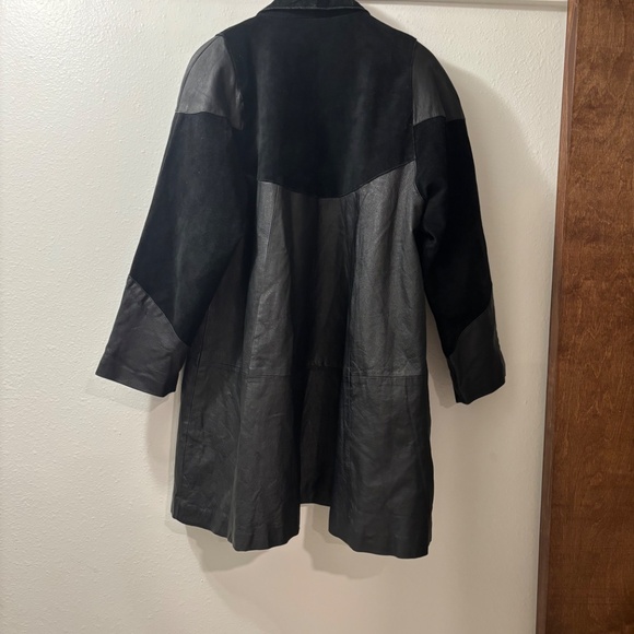 Direct Action Dany Newyork Women's Black Leather Suede Jacket Sz L - Picture 7 of 13